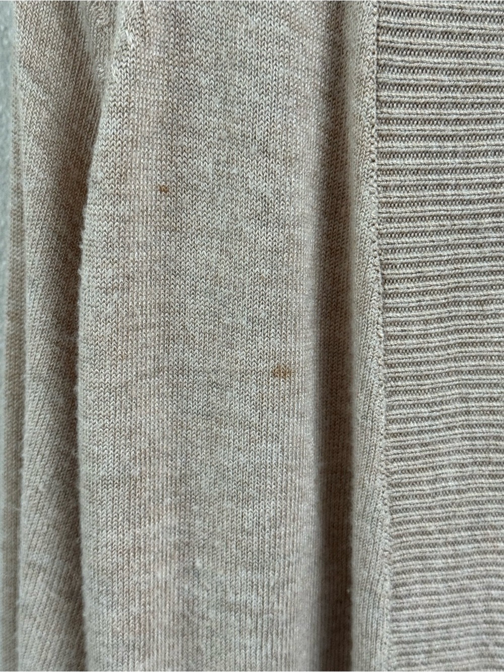 Mango Neutral Beige Open-Front Ribbed Cardigan - Picture 4 of 6